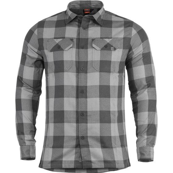 Camisa de manga larga Pentagon Drifter de franela en WG Checks