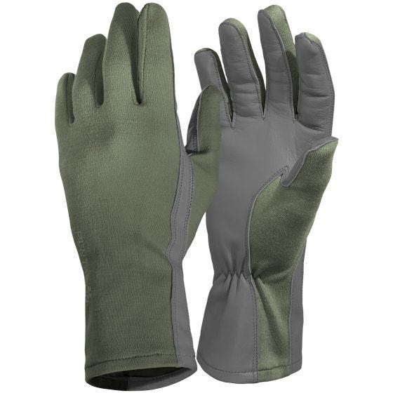 Guantes de piloto largos Pentagon en verde oliva