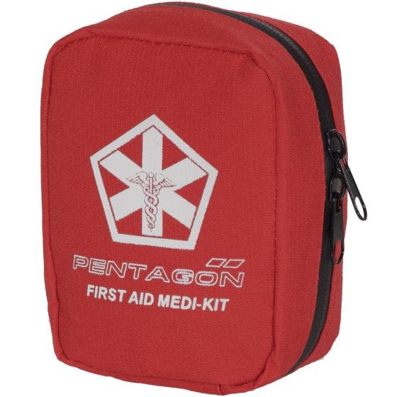 Set de primeros auxilios Pentagon Hippokrates en rojo