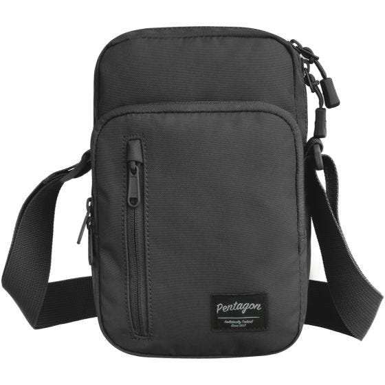 Bolsa bandolera Pentagon Kleos en negro