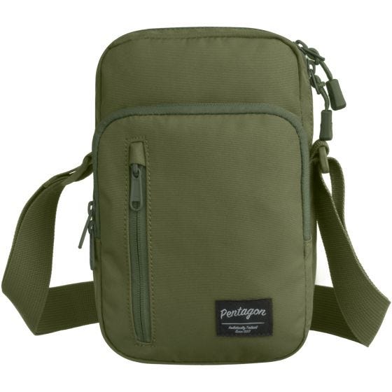 Bolsa bandolera Pentagon Kleos en verde oliva
