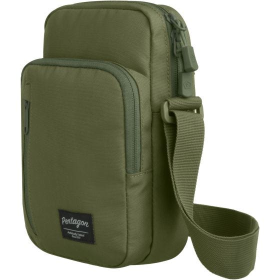 Bolsa bandolera Pentagon Kleos en verde oliva