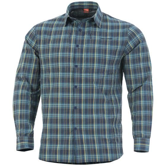 Camisa táctica Pentagon QT en Blue Checks