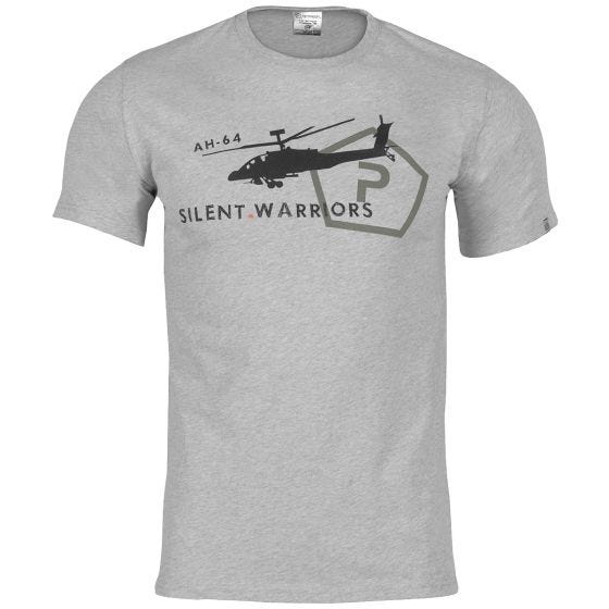 Camiseta de algodón hilado en anillos Pentagon Helicopter en Melange