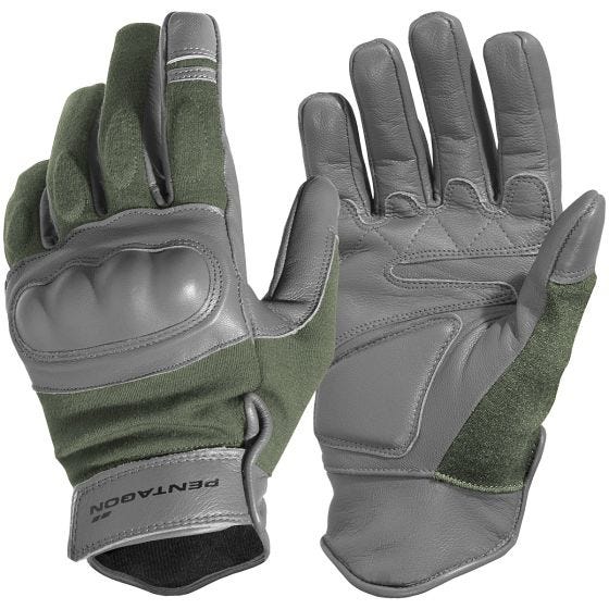 Guantes tácticos Pentagon Storm en verde oliva