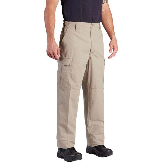 Pantalones de sarga de polialgodón Propper BDU con bragueta abotonada en caqui