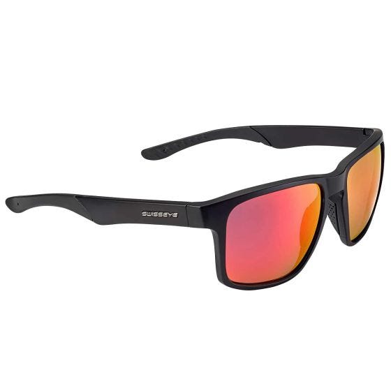 Gafas de sol Swiss Eye Life - Lente Ahumada BR Revo / Negro Mate/Marco Negro