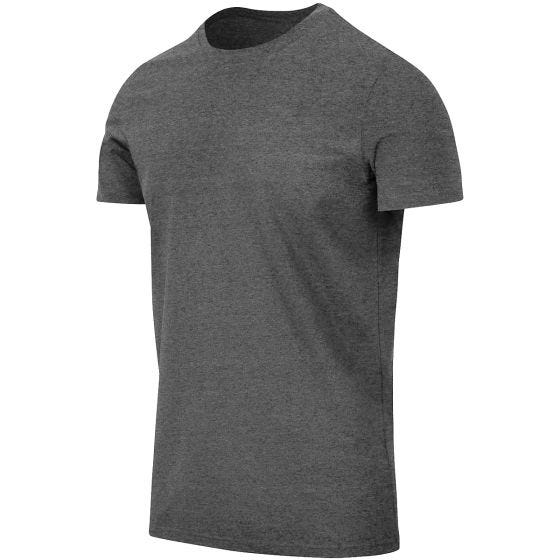 Camiseta Helikon Slim - Jaspeado en negro-gris