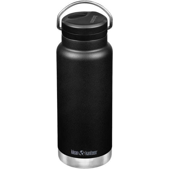 Botella térmica Klean Kanteen TKWide 946 ml Twist Cap w/Straw - Negro