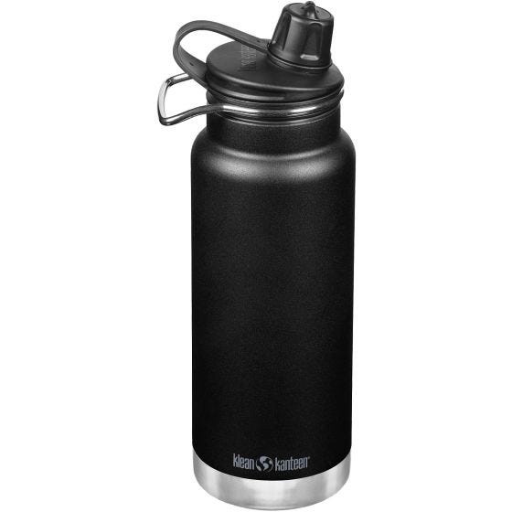 Botella térmica Klean Kanteen TKWide 946 ml Chug Cap - Negro