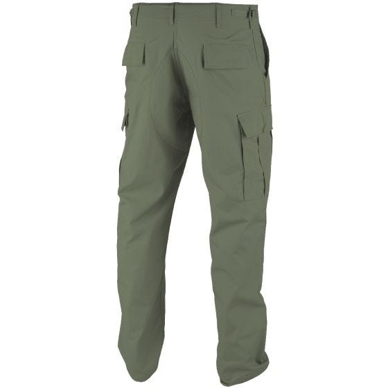 Pantalones Teesar BDU de Ripstop prelavado en verde oliva