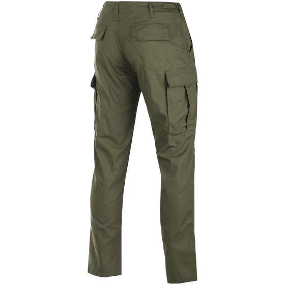 Pantalones de Ripstop Teesar US BDU SlimFit en verde oliva