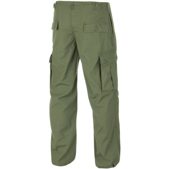 Pantalones Teesar US Jungle M64 Vietnam en verde oliva