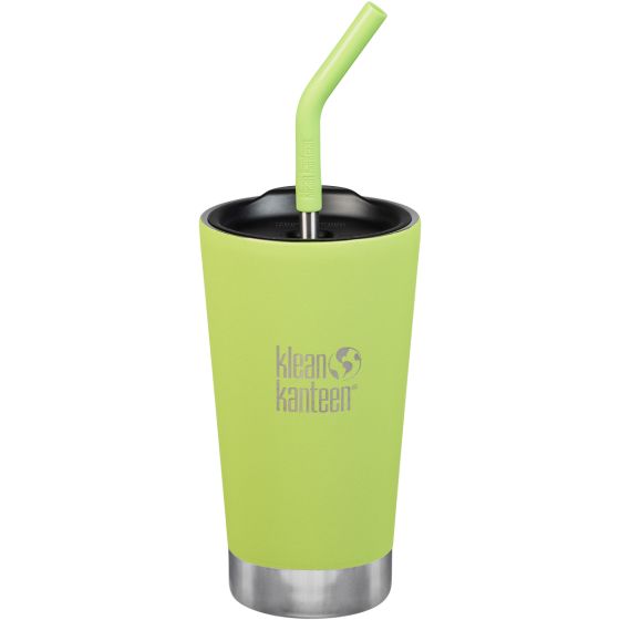 Vaso con pajita Klean Kanteen aislante por vacío de 473 ml en Juicy Pear