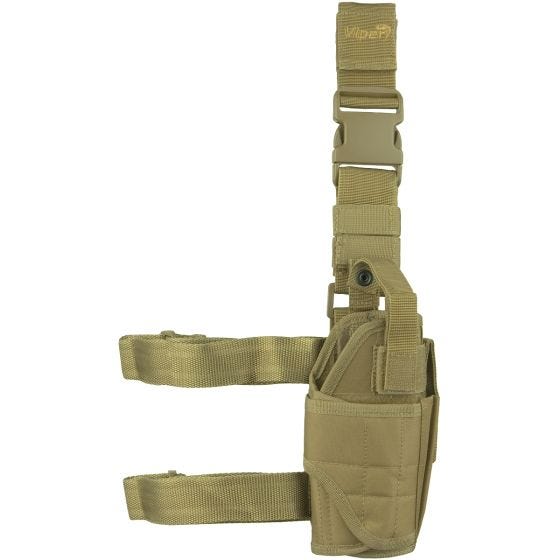 Funda de pistola ajustable para pierna Viper en Coyote