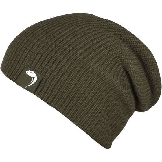 Gorro de punto Viper con logotipo en verde