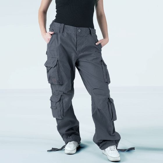 Pantalones Surplus Airborne Vintage Para mujer - Antracita