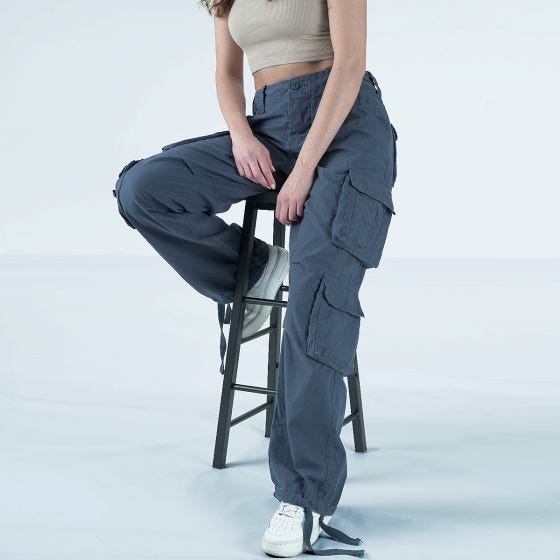 Pantalones Surplus Airborne Vintage Para mujer - Navy
