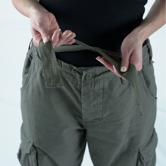 Pantalones Surplus Airborne Vintage Para mujer - Oliva