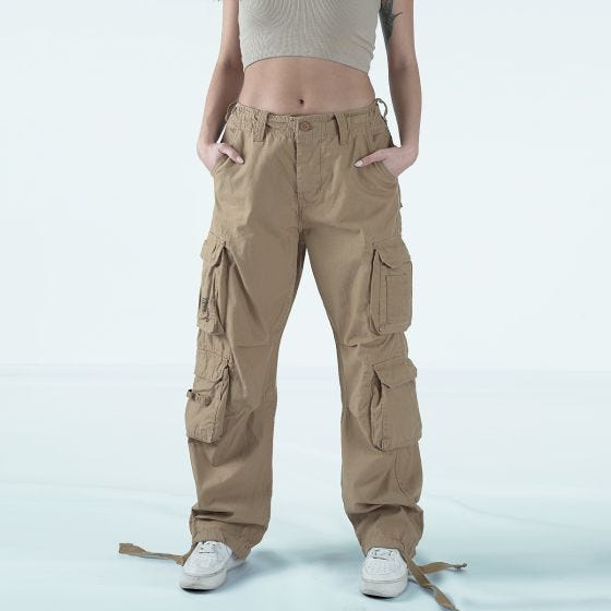 Pantalones Surplus Airborne Vintage Para mujer - Coyote