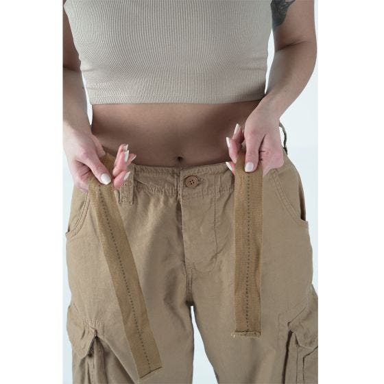 Pantalones Surplus Airborne Vintage Para mujer - Coyote