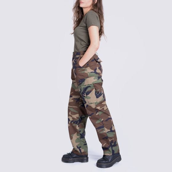 Pantalones MFH Ripstop para mujer - Woodland