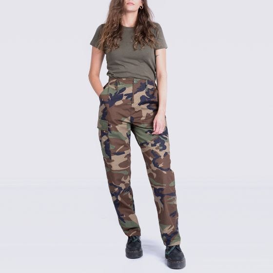 Pantalones MFH Ripstop para mujer - Woodland