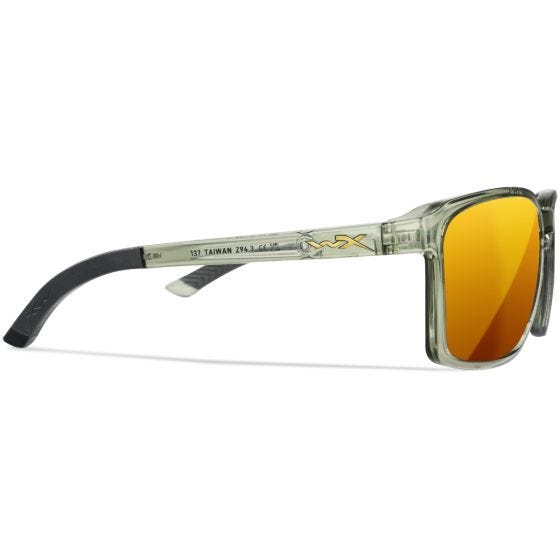 Gafas Wiley X WX Alfa - Captivate Polarized Bronze Mirror Lenses / Gloss Crystal Light Olive/Grey