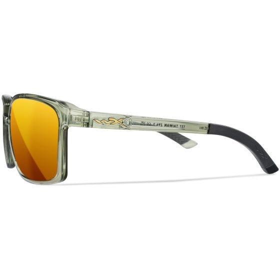 Gafas Wiley X WX Alfa - Captivate Polarized Bronze Mirror Lenses / Gloss Crystal Light Olive/Grey