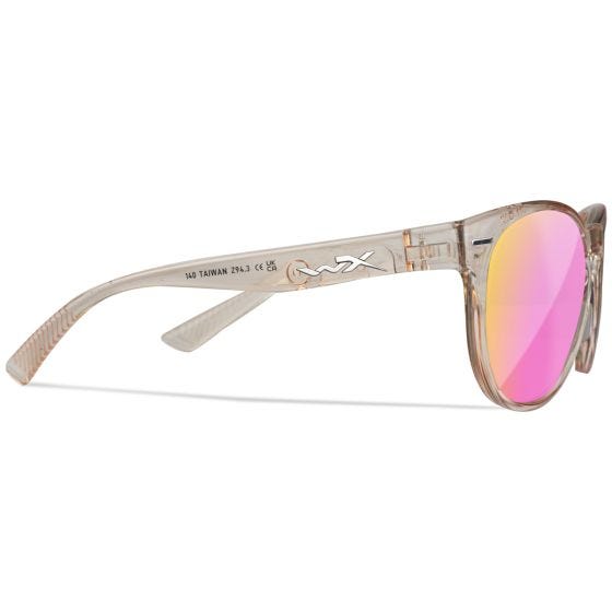 Gafas Wiley X WX Covert - Captivate Polarized Rose Gold Lenses / Gloss Crystal Blush Frame