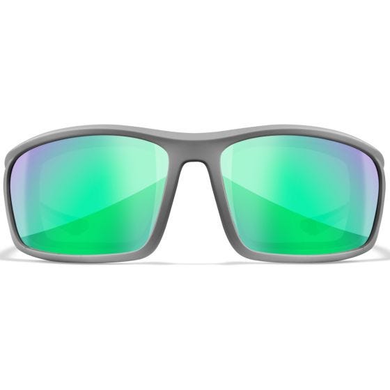 Gafas Wiley X WX Grid - Captivate Polarized Green Mirror Lenses / Matte Cool Grey Frame