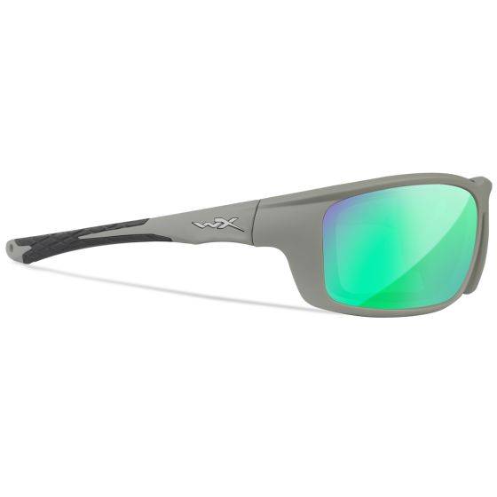 Gafas Wiley X WX Grid - Captivate Polarized Green Mirror Lenses / Matte Cool Grey Frame