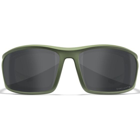 Gafas Wiley X WX Grid - Captivate Polarized Grey Mirror Lenses / Matte Utility Green Frame