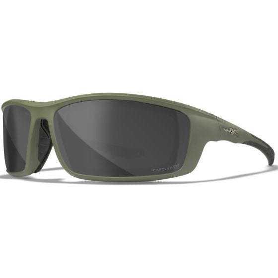 Gafas Wiley X WX Grid - Captivate Polarized Grey Mirror Lenses / Matte Utility Green Frame