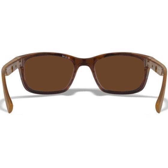Gafas Wiley X WX Helix - Captivate Polarized Green Mirror Lenses / Gloss Demi Brown Frame