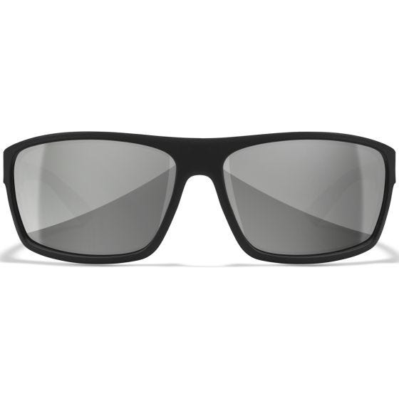Gafas Wiley X WX Peak - Silver Flash Lenses / Gloss Black Frame