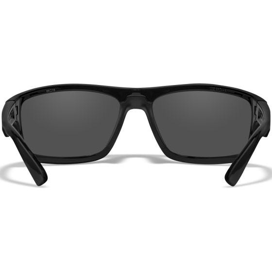 Gafas Wiley X WX Peak - Silver Flash Lenses / Gloss Black Frame
