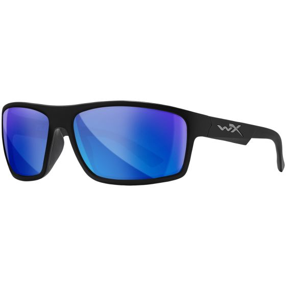 Gafas Wiley X WX Peak - Polarized Blue Mirror Lenses / Matte Black Frame