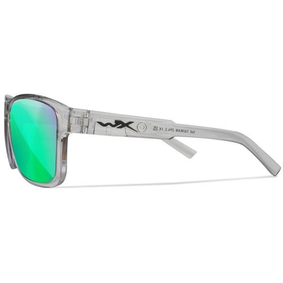 Gafas Wiley X WX Trek - Captivate Polarized Green Mirror Lenses / Gloss Crystal Light Grey Frame