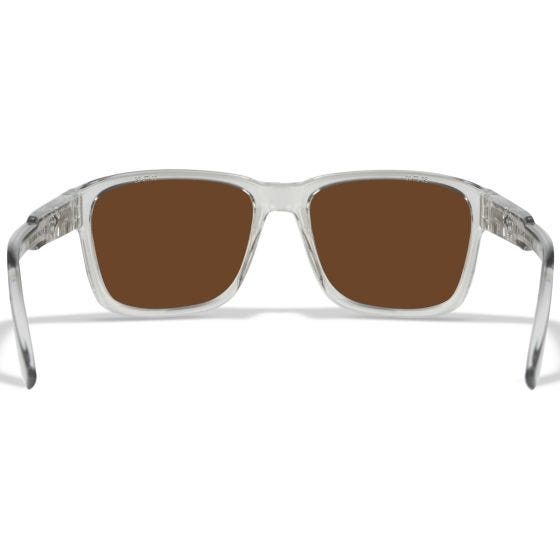 Gafas Wiley X WX Trek - Captivate Polarized Green Mirror Lenses / Gloss Crystal Light Grey Frame