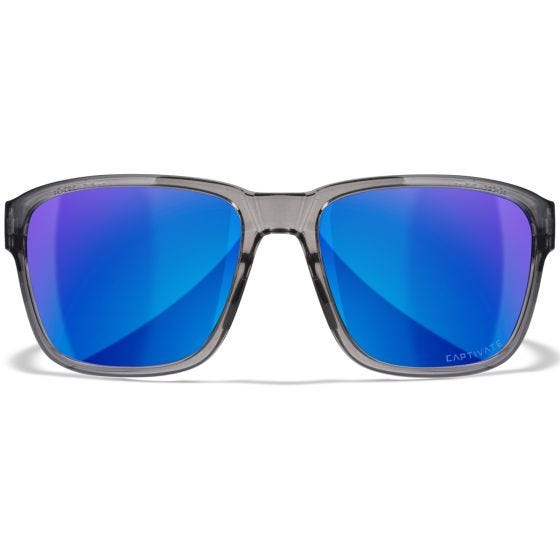 Gafas Wiley X WX Trek - Captivate Polarized Blue Mirror Lenses / Gloss Crystal Dark Grey Frame