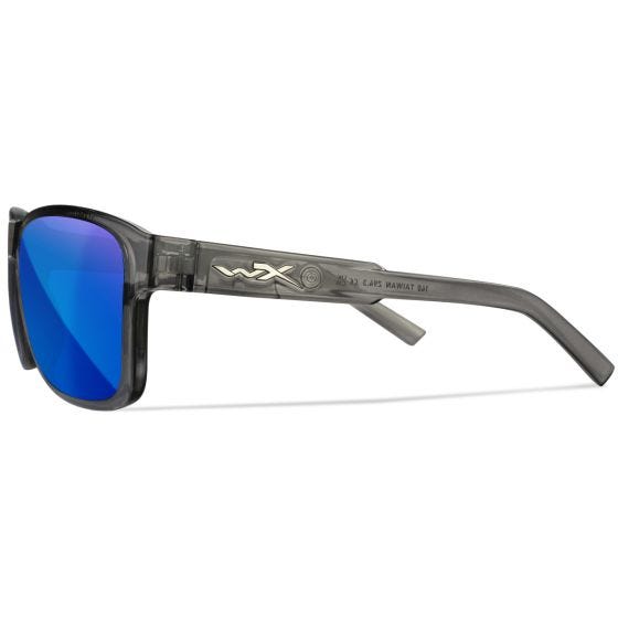 Gafas Wiley X WX Trek - Captivate Polarized Blue Mirror Lenses / Gloss Crystal Dark Grey Frame