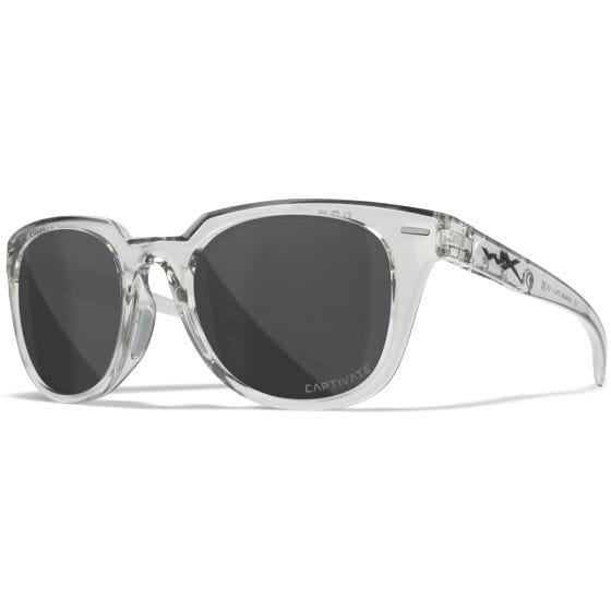 Gafas Wiley X WX Ultra - Captivate Polarized Grey Lenses / Gloss Crystal Light Grey Frame