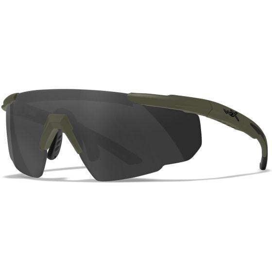 Gafas Wiley X Saber Advanced - con lentes gris + transparentes + naranja / y montura en Verde aceituna
