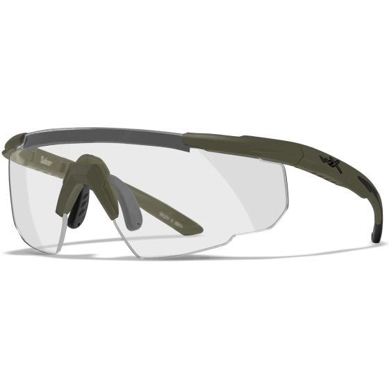 Gafas Wiley X Saber Advanced - con lentes gris + transparentes + naranja / y montura en Verde aceituna