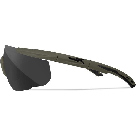 Gafas Wiley X Saber Advanced - con lentes gris + transparentes + naranja / y montura en Verde aceituna