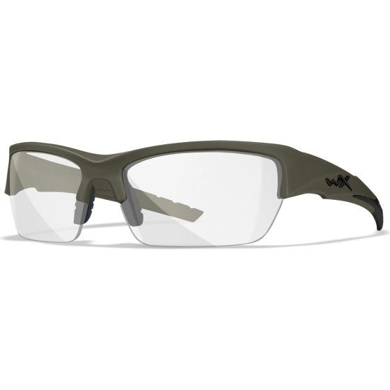 Gafas Wiley X WX Valor 2.5 - con lentes gris + transparentes + naranja claro / y montura en Verde aceituna