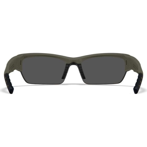 Gafas Wiley X WX Valor 2.5 - con lentes gris + transparentes + naranja claro / y montura en Verde aceituna