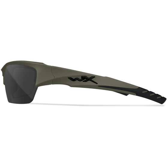 Gafas Wiley X WX Valor 2.5 - con lentes gris + transparentes + naranja claro / y montura en Verde aceituna
