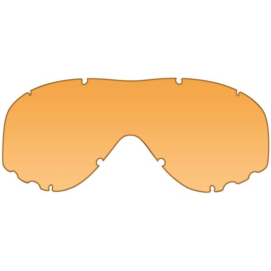 Gafas de protección Wiley X Spear con lentes ahumadas + transparentes + naranja claro y montura en negro mate